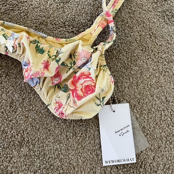 NWT WeWoreWhat Vintage Drape Bikini top - Picture 5 of 6